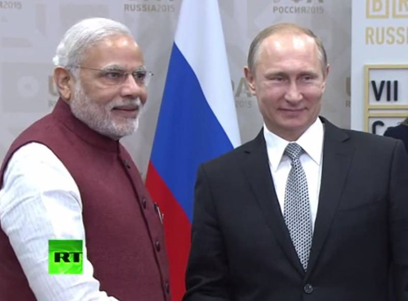 Беседа Владимира Путина с премьер-министром Индии Нарендрой Моди