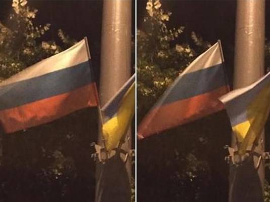 Киев запутался во флагах
