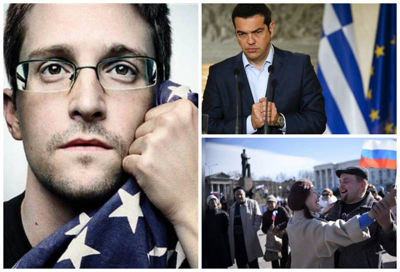 "Слив" Греции, возвращение Сноудена и счастливые крымчане. Обзор западных СМИ
