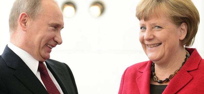 Меркель и Путин в Крыму