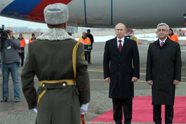 Путин и Саргсян «сверят» московское время с закавказским