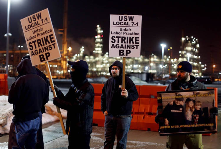 Забастовка рабочих профсоюзов в США
