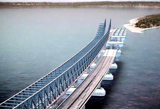 Дорога будущего: кадры возведения моста через Керченский пролив