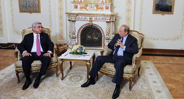 О чем беседовали Путин и Саргсян?