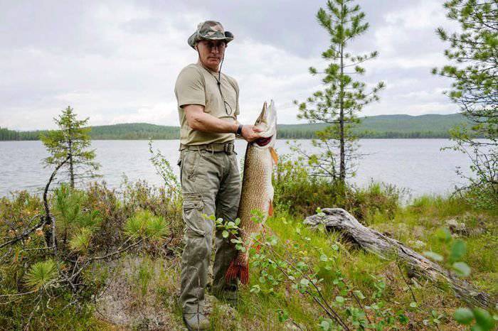 Путин на рыбалке Путин на рыбалке
