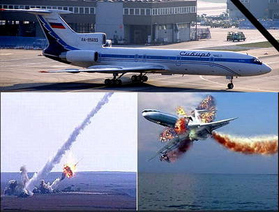 Путина просят возобновить расследование крушения Ту-154 над Черным морем в 2001 году