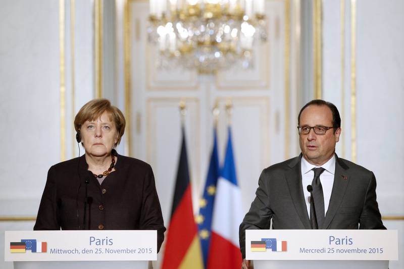 Меркель пообещала помощь Франции в борьбе с ИГ