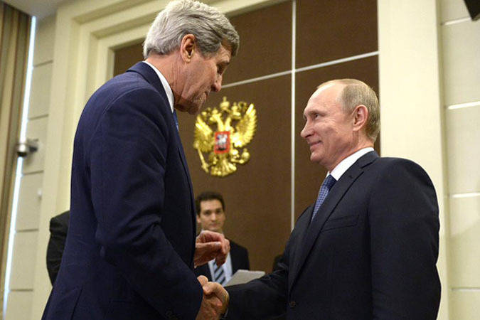Керри едет к Путину на ковер Керри едет к Путину на ковер
