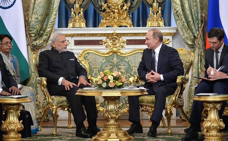 В Кремле прошли переговоры Владимира Путина и премьера Индии Нарендра Моди