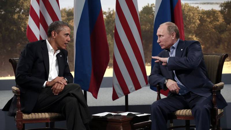 Путин обсудил с Обамой ситуацию в Сирии и на Украине
