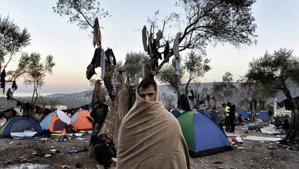 Нелегальные мигранты устроили бунт в лагере в Греции