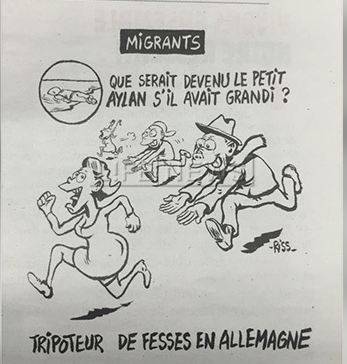 Charlie Hebdo нарисовали карикатуру на события в Кельне