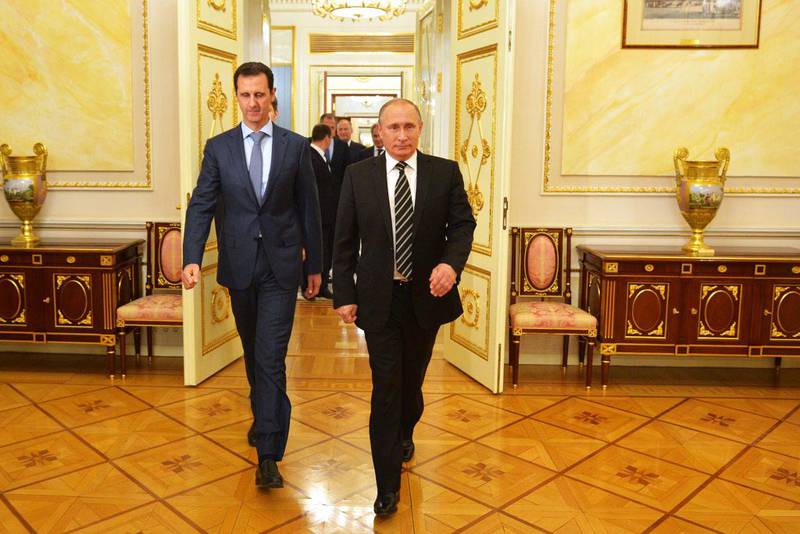 Владимир Путин и Башар Асад обсудили план России и США