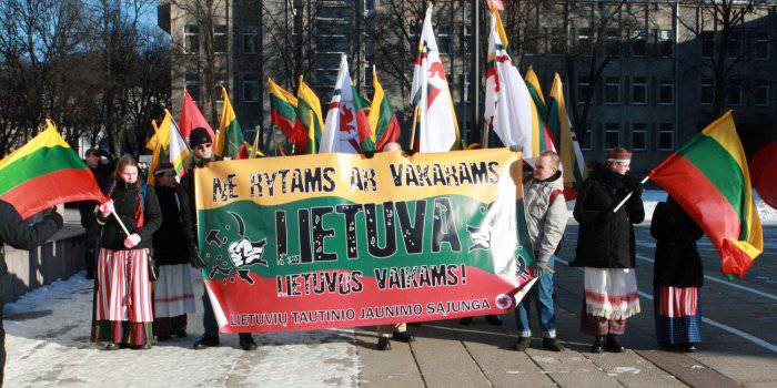 В Каунасе состоялось шествие националистов под лозунгом "Литва наша"