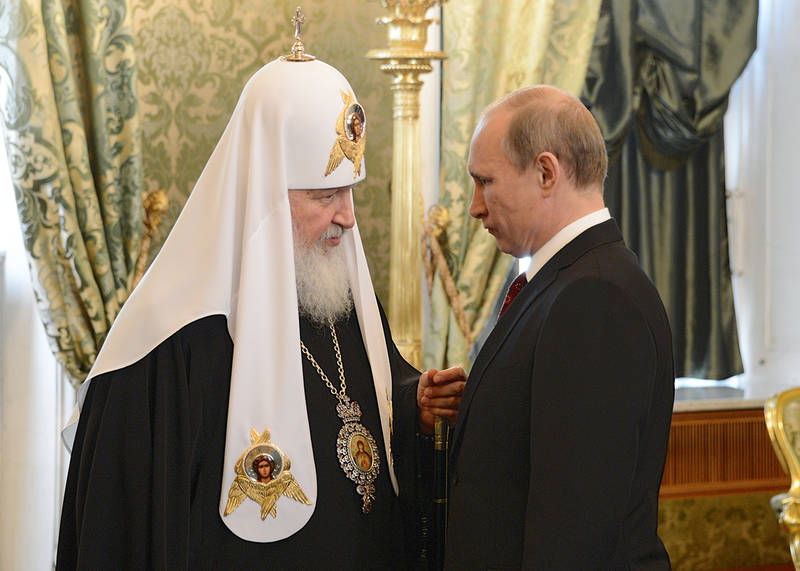 Встреча Владимира Путина и Патриарха Кирилла