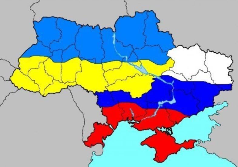 Украинское ТВ показало карту страны без Крыма