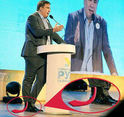 "На лабутенах и в ... штанах": Саакашвили удивил Захарову
