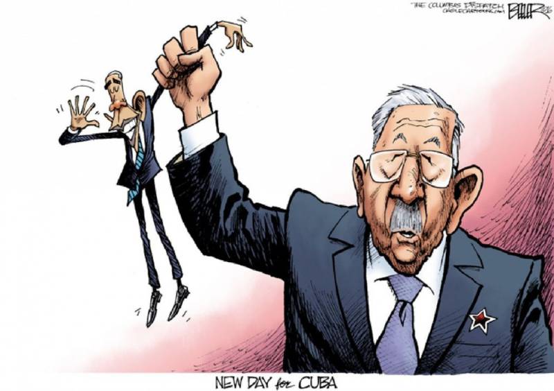 Обама стал героем карикатуры в газете "The Washington Post"