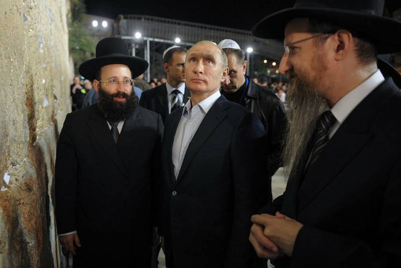 Владимир Путин похвалил евреев России за сохранение мира и согласия
