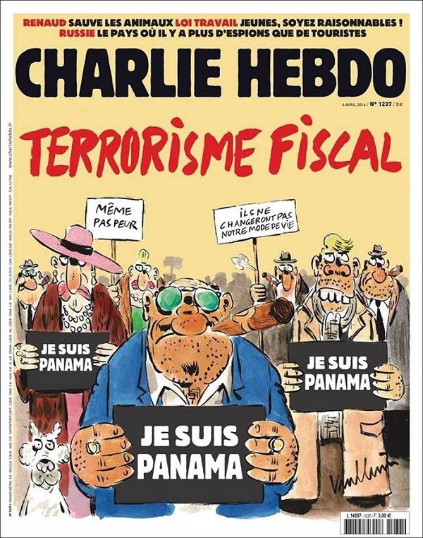 «Charlie Hebdo» раскрасил панамские оффшоры