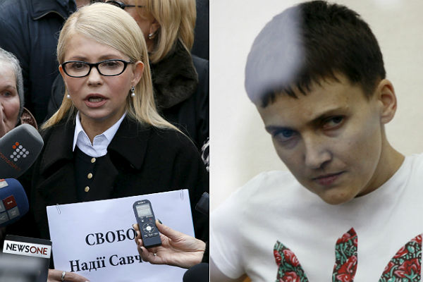 Тимошенко не сможет использовать Савченко