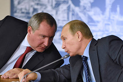 Путин - Рогозину: Галстук подтяни!