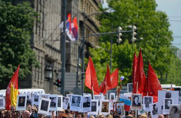 Бессмертный полк в Белграде-2016