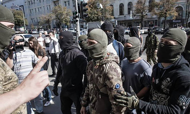 Одесситы «линчевали» нациста-провокатора в центре города