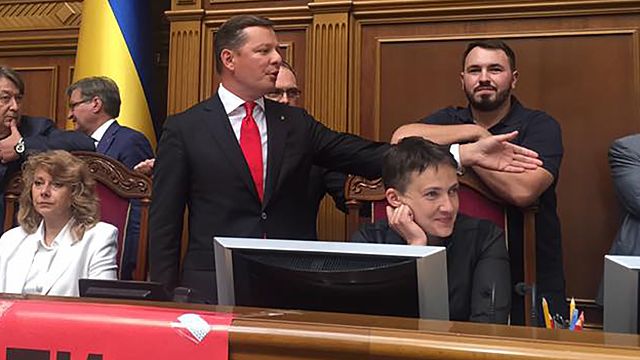 Савченко захватила место председателя Верховной рады