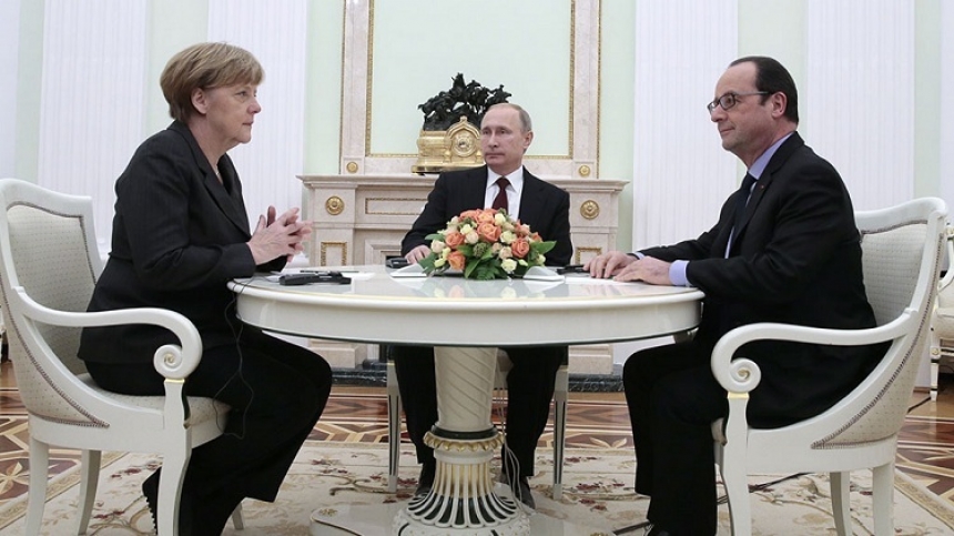 Путин, Олланд и Меркель договорились о личной встрече в Китае.