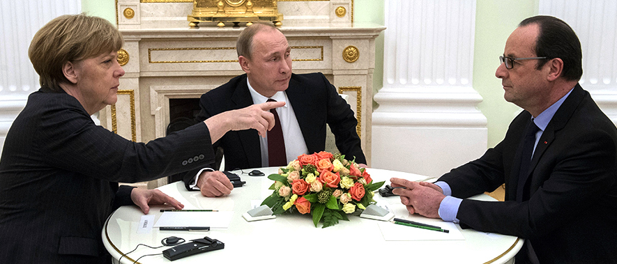 Эхо диверсий: Путин, Меркель и Олланд думают, как приструнить Киев