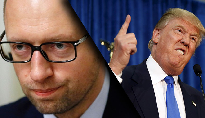 Яценюк ополчился на Трампа из-за Путина и Крыма Яценюк ополчился на Трампа из-за Путина и Крыма