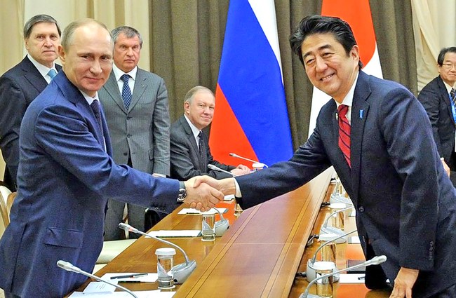 Владимир Путин и Синдзо Абэ: диалог на «ты»