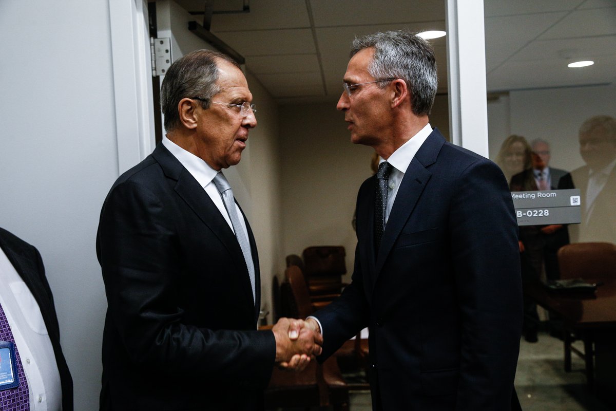 Россия — НАТО: Лавров и Столтенберг провели переговоры в ООН