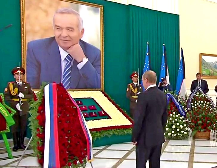 Владимир Путин почтил память Ислама Каримова в Самарканде