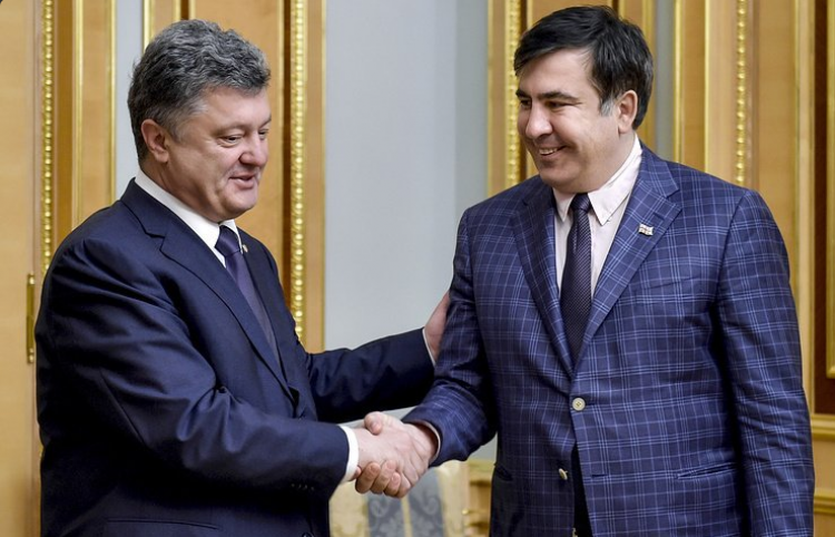 «Мудрый» наставник: Саакашвили рассказал, как обучал Порошенко «майдану»