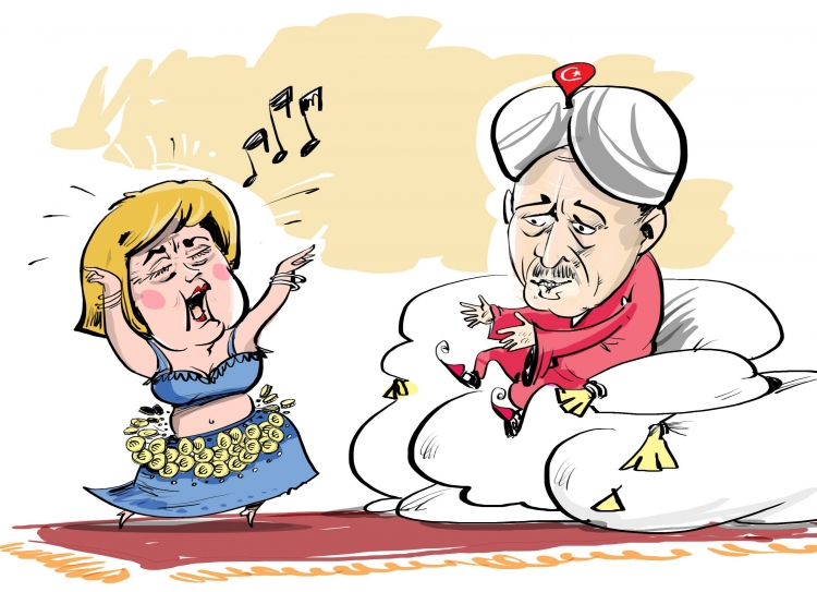 Восточные сказки: Меркель попала в «гарем» Эрдогана