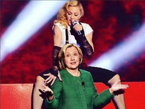 Мадонна опубликовала обнаженное фото в поддержку Хиллари Клинтон