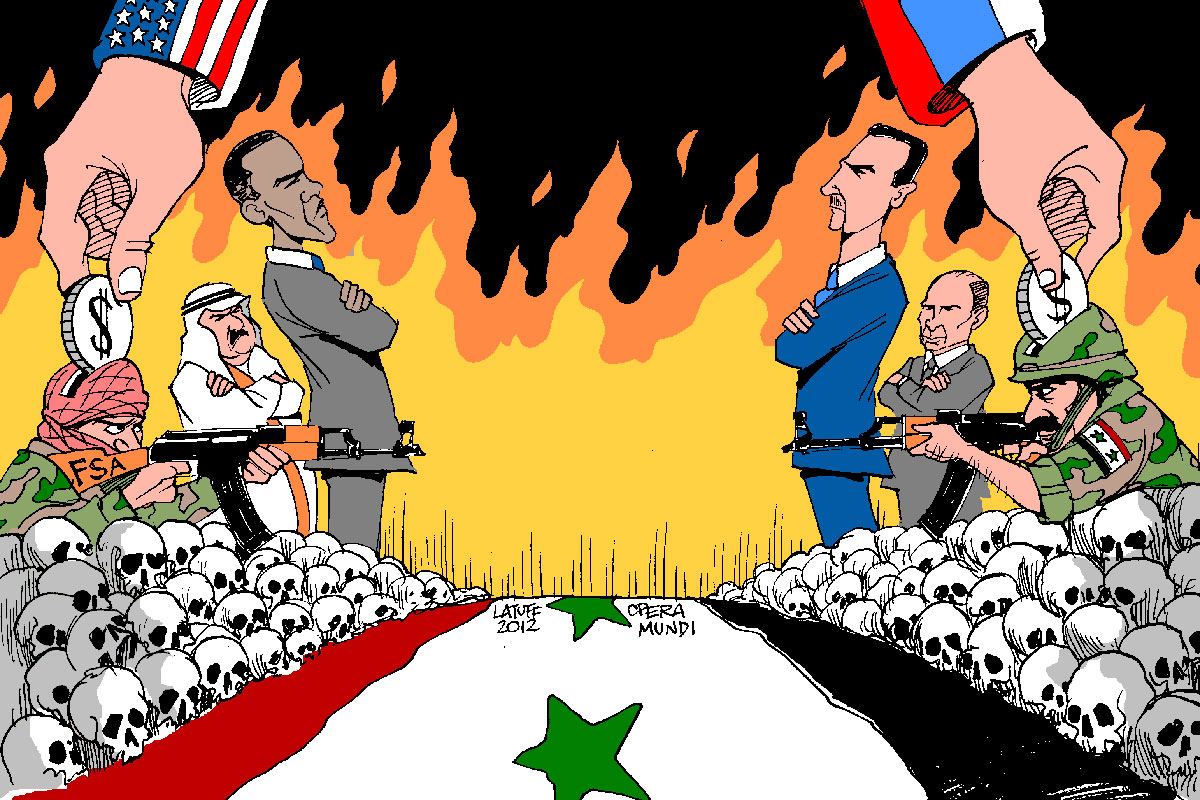Война в Сирии карикатуры