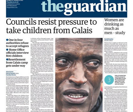 Обложка «The Guardian»: «плачущий 16-летний мигрант»