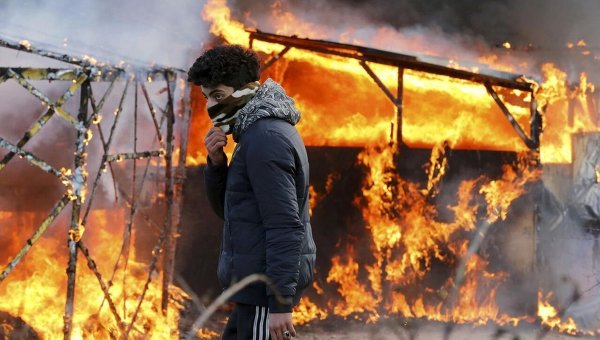 В Германии мигранты пытались живьем сжечь немца