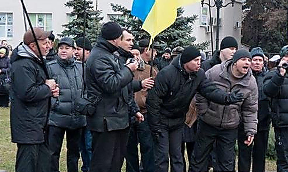 Майдан в Елизаветовке: украинцы вышли на улицы, взяв бутылки с кислотой
