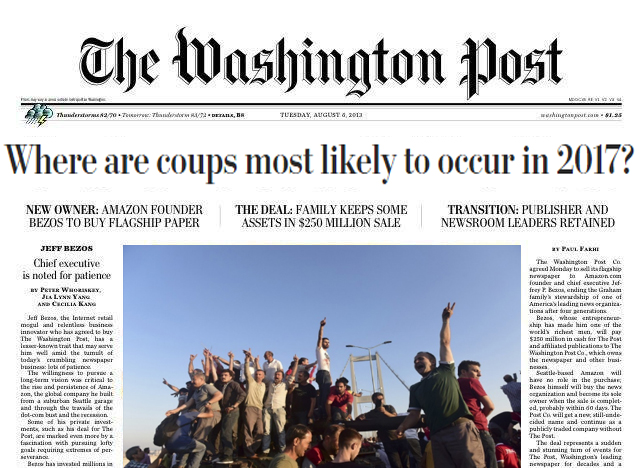 Где полыхнет в 2017? «Washington Post» о государственных переворотах