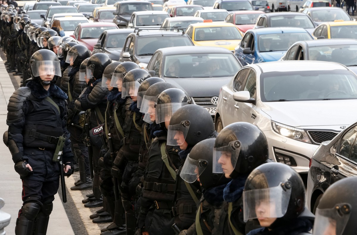 Полиция приготовила целый арсенал для разгона беспорядков