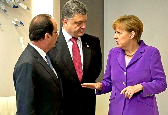 Порошенко крепко подставил Меркель и Олланда