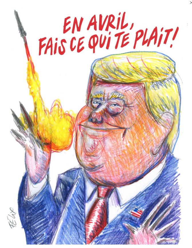 Скандальный Charlie Hebdo высмеял Трампа: «В апреле делай как пожелаешь»