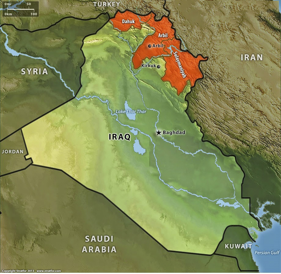 Курдистан начнет добиваться независимости с иракских территорий