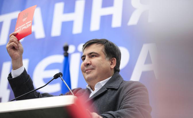 Стенка Саакашвили: Мишико решил переплюнуть Яценюка