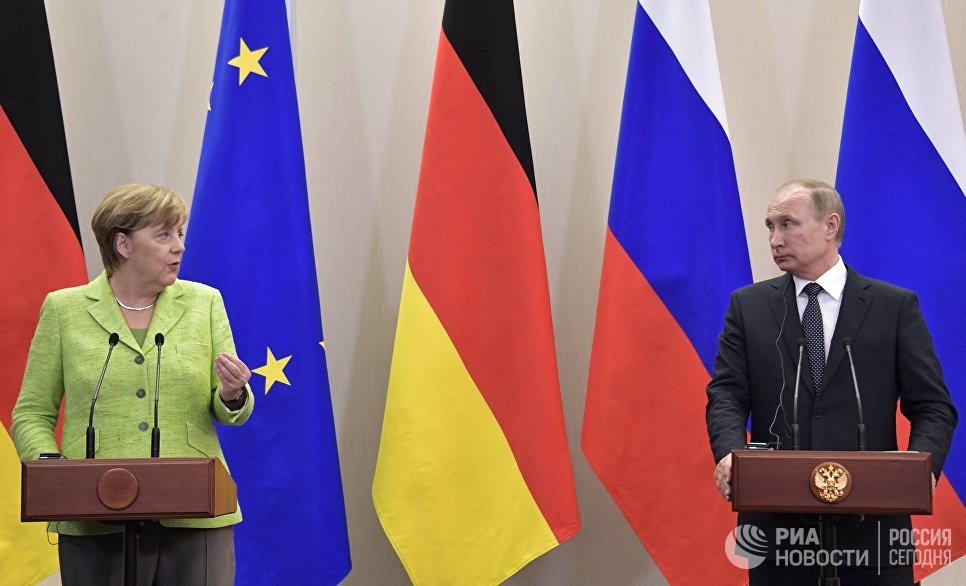 Встреча Путина и Меркель: что интересного сказали лидеры двух стран