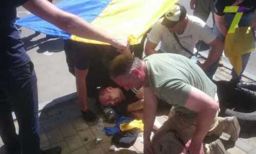 В Одессе «ветераны АТО» подрались с полицией за землю